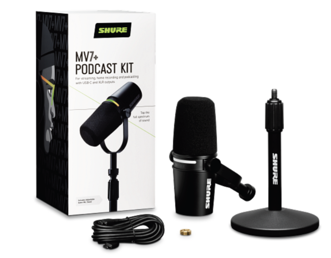 Shure : le MV7+ pensé pour les podcasteurs