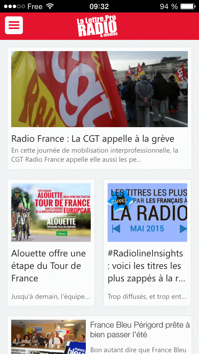 Recevez nos "alertes radio"