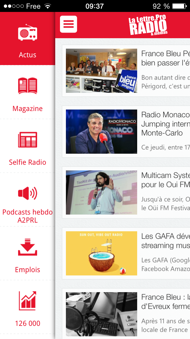 Recevez nos "alertes radio"