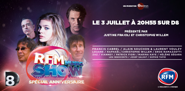 RFM Music Show ce soir à 20h55 sur D8