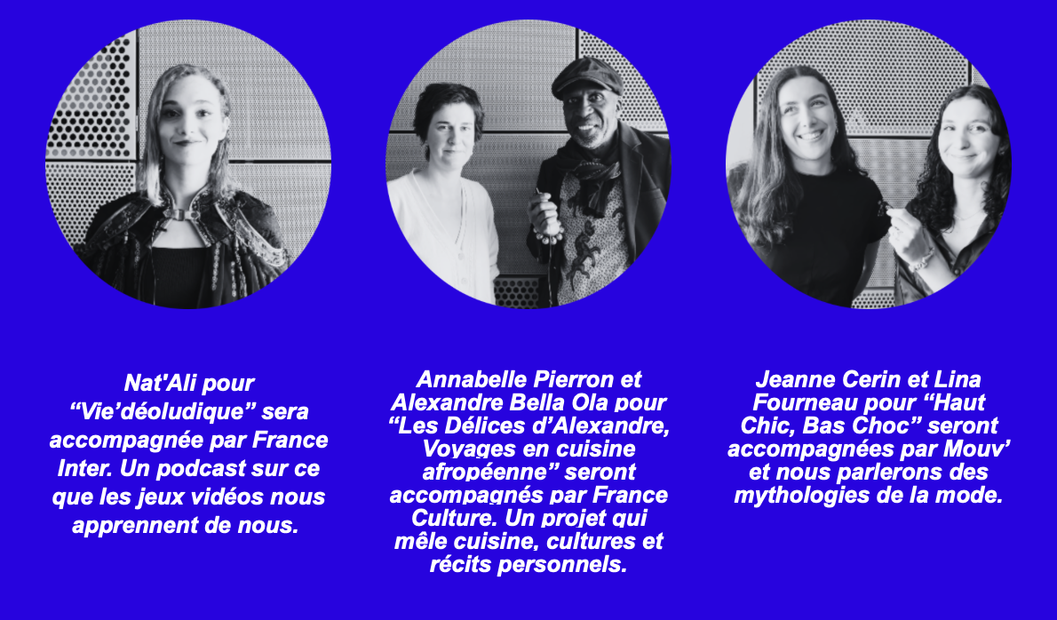 Après délibération, Radio France a dévoilé les 3 projets lauréats du concours