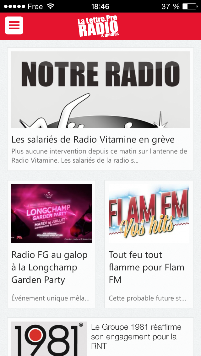 Recevez nos "alertes radio"