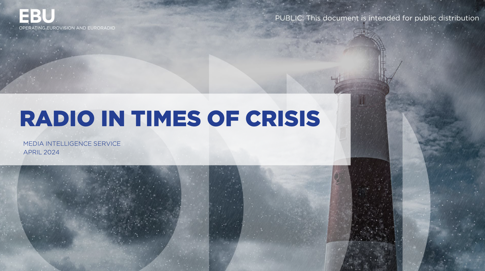 L'UER publie un rapport sur la radio en temps de crise