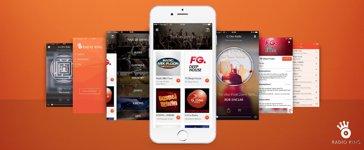 Radio King lance son application mobile