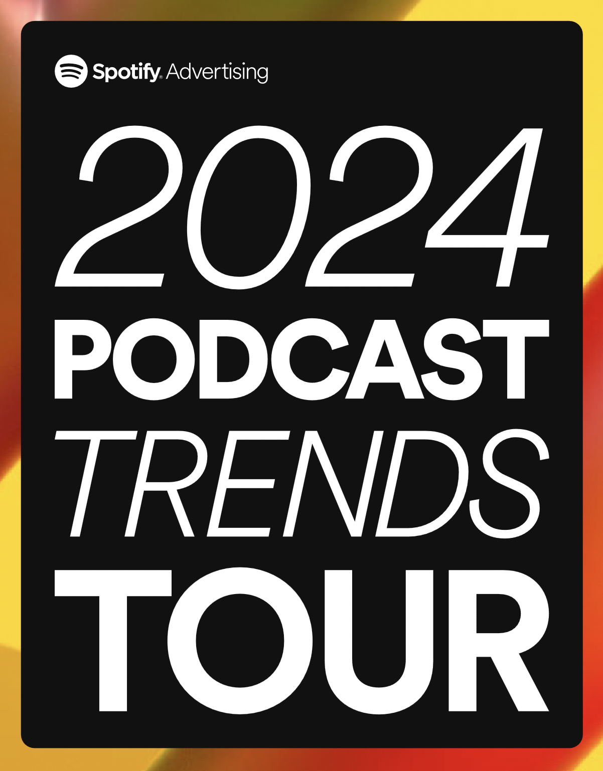 Spotify publie son "2024 Podcast Trends Tour"