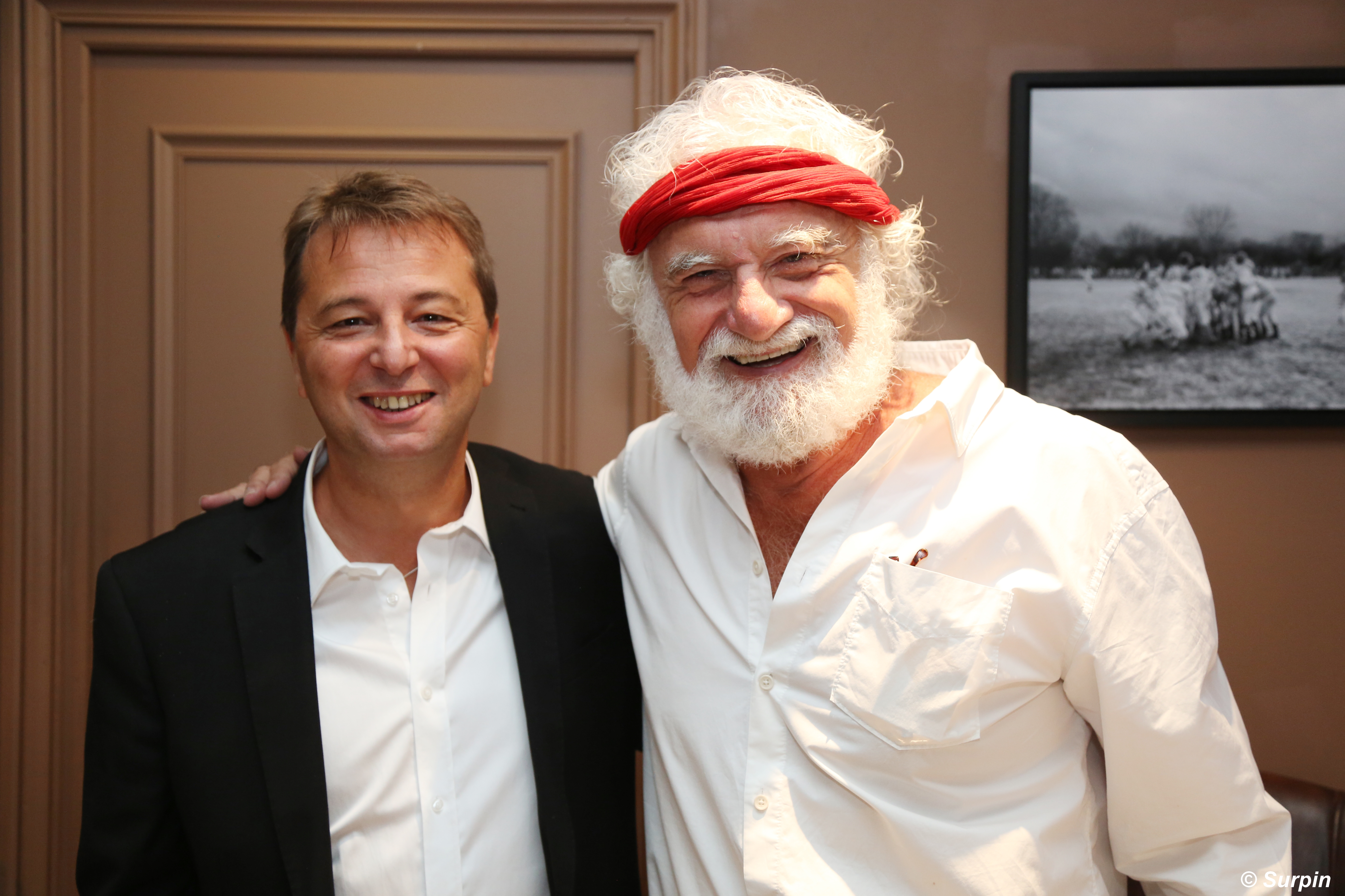 Didier Maïsto le patron de Fiducial Médias avec l'émblématique Daniel Herrero © Serge Surpin