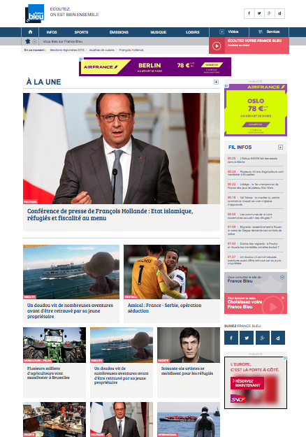 Le nouveau site de France Bleu est en ligne depuis ce lundi matin