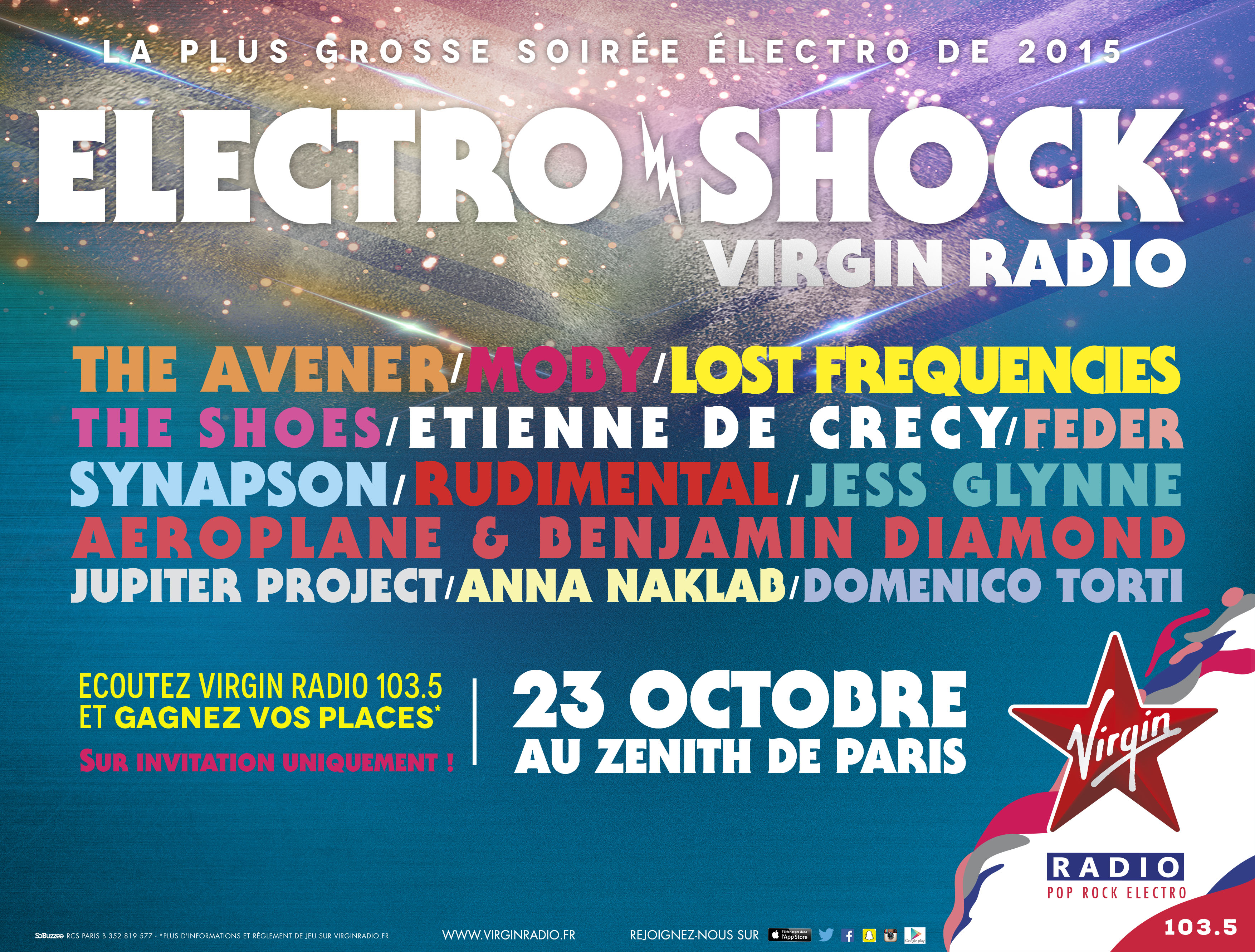 Sur Virgin Radio, l'ElectroShock, c'est aussi émission quotidienne (0h/2h) et une webradio sur virginradio.fr