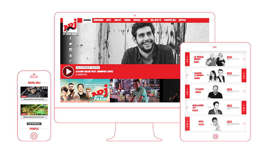 NRJ Belgique dévoile son nouveau site web