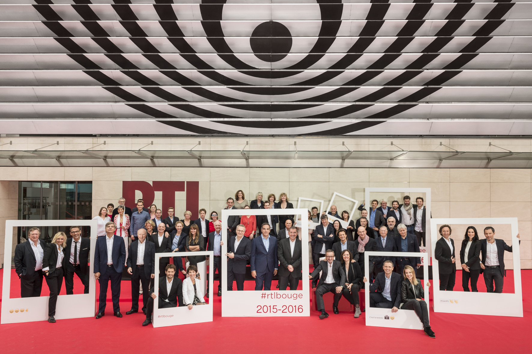 L'équipe de RTL pour la nouvelle saison 2015-2016 © Nicolas Gouhier/Philippe Montigny Abaca Press