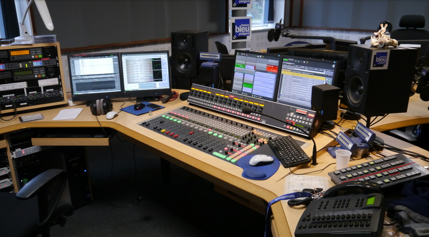 Le studio de France Bleu Périgord
