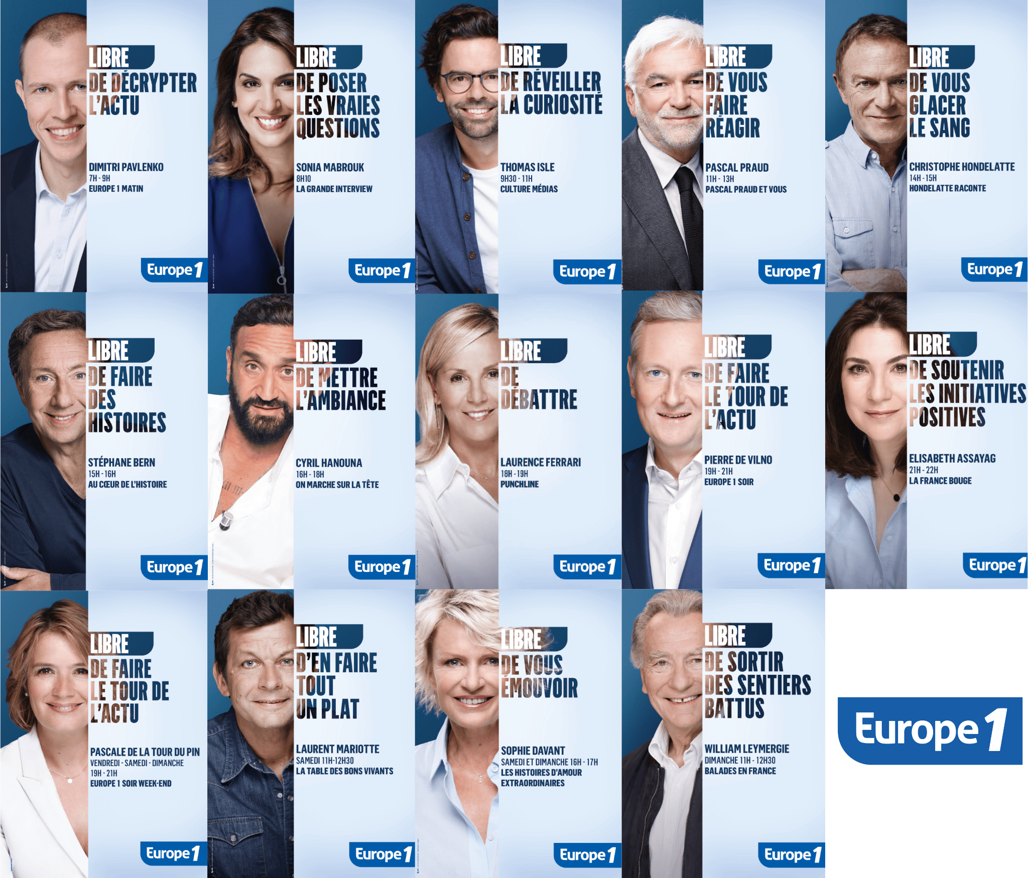 Europe 1 dévoile une nouvelle campagne 