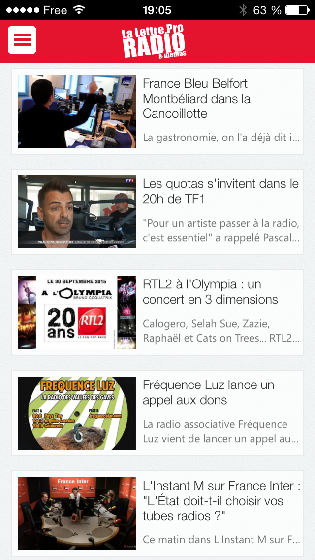 Recevez nos "alertes radio"