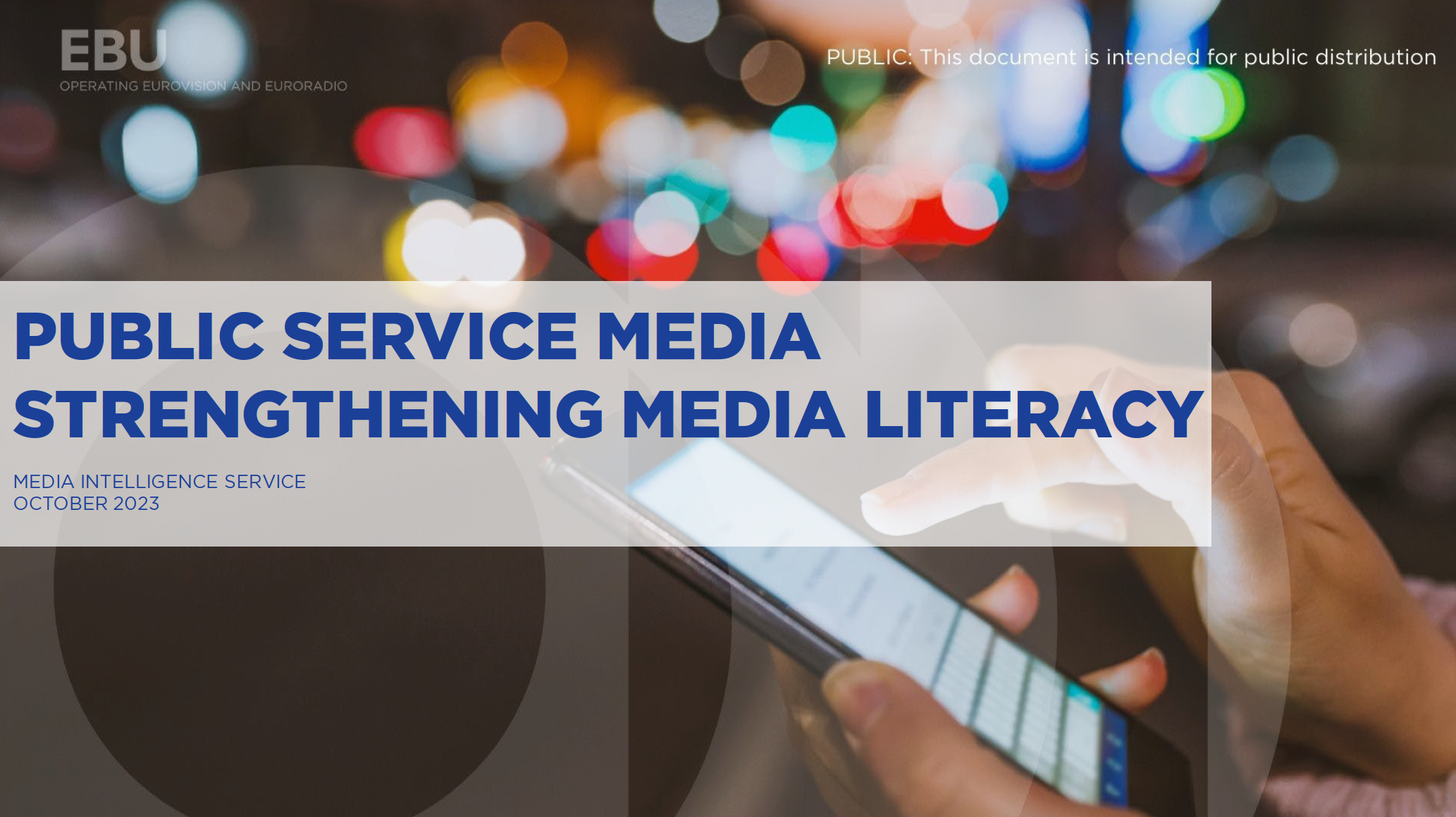 Les médias de service public veulent renforcer l’éducation aux médias