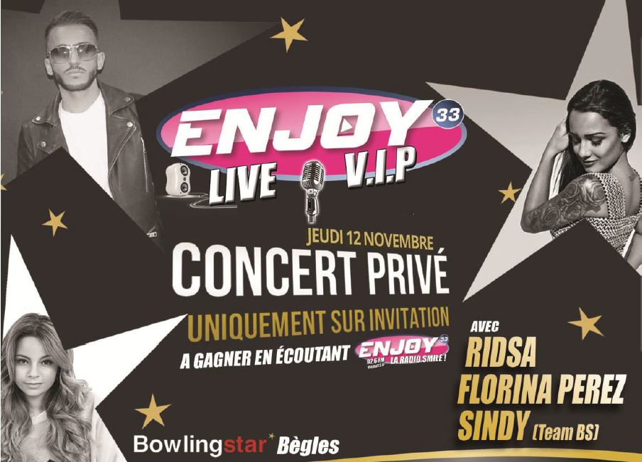 Enjoy 33 invite 400 auditeurs à un concert privé
