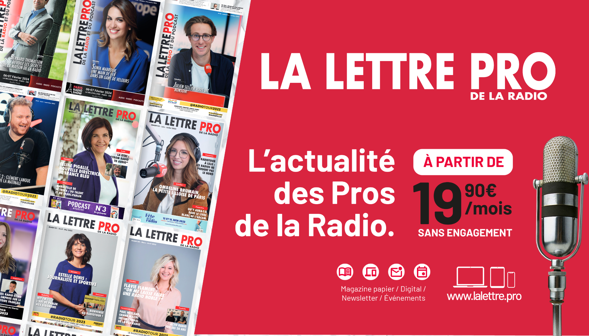 Abonnez-vous pour ne rien rater de l'actualité de la radio 