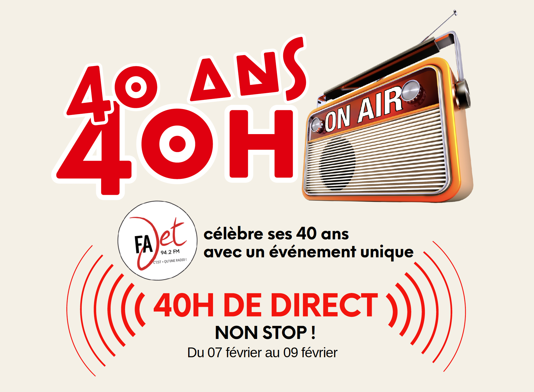 Radio Fajet célèbre ses 40 ans avec un marathon radio