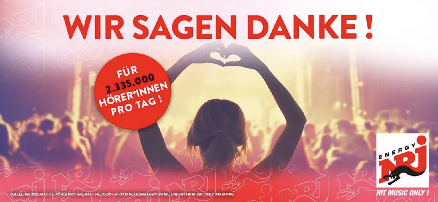 Energy Deutschland est écoutée par plus de 2.3 millions d'auditeurs quotidiens