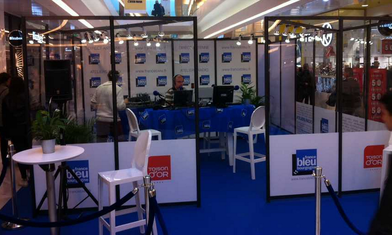 Du 6 au 9 janvier derniers, France Bleu Bourgogne avait invité ses auditeurs à des "Ateliers Radio" à la Toison d'Or de Dijon © Radio France