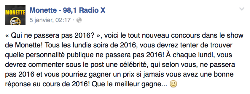 Québec : le concours "douteux" de Radio X
