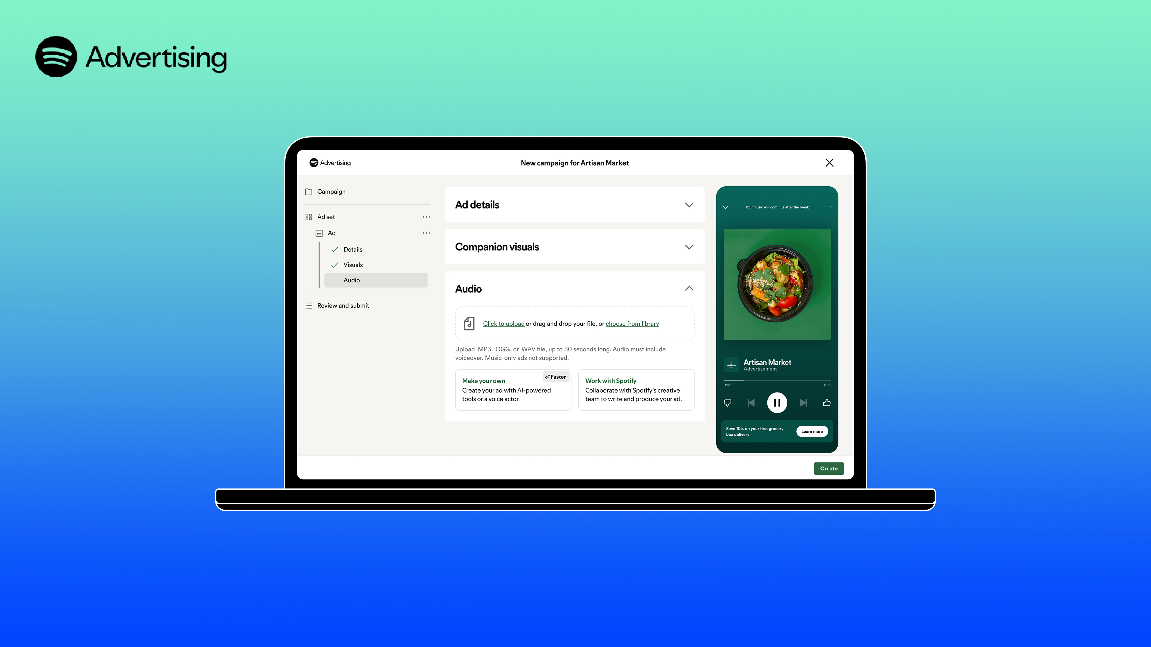 Spotify muscle sa plateforme publicitaire