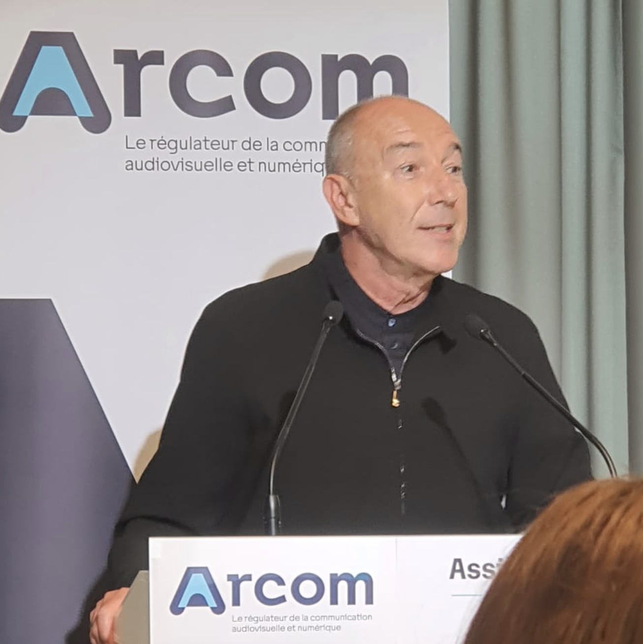 Pierre Bellanger, président de Skyrock, hier matin aux Assises de la radio