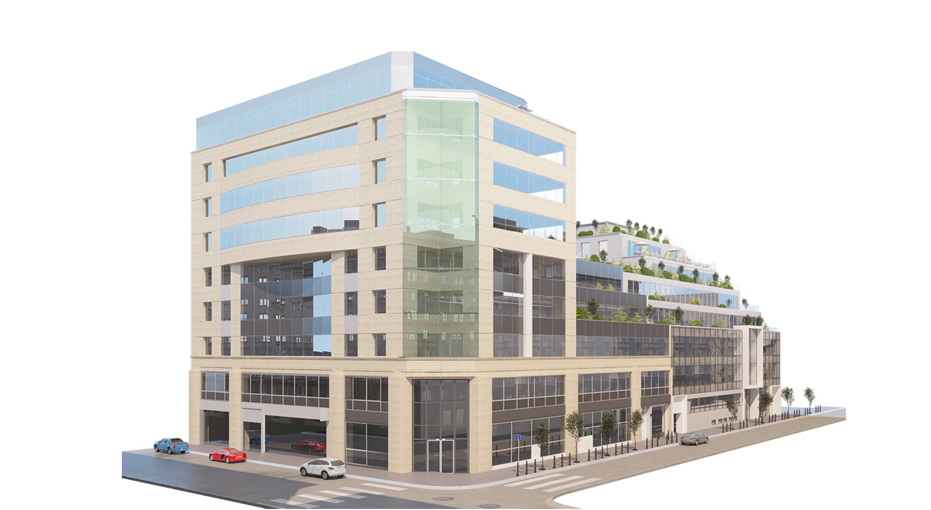 Vue d’artiste du projet de futur site du Pôle Radio RTL