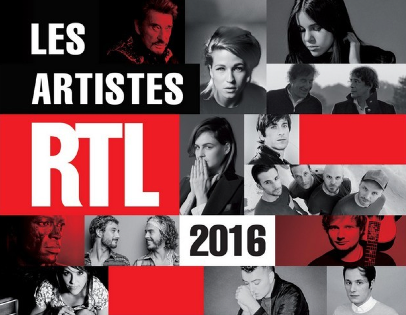 Parution de la compilation "Les artistes RTL 2016"