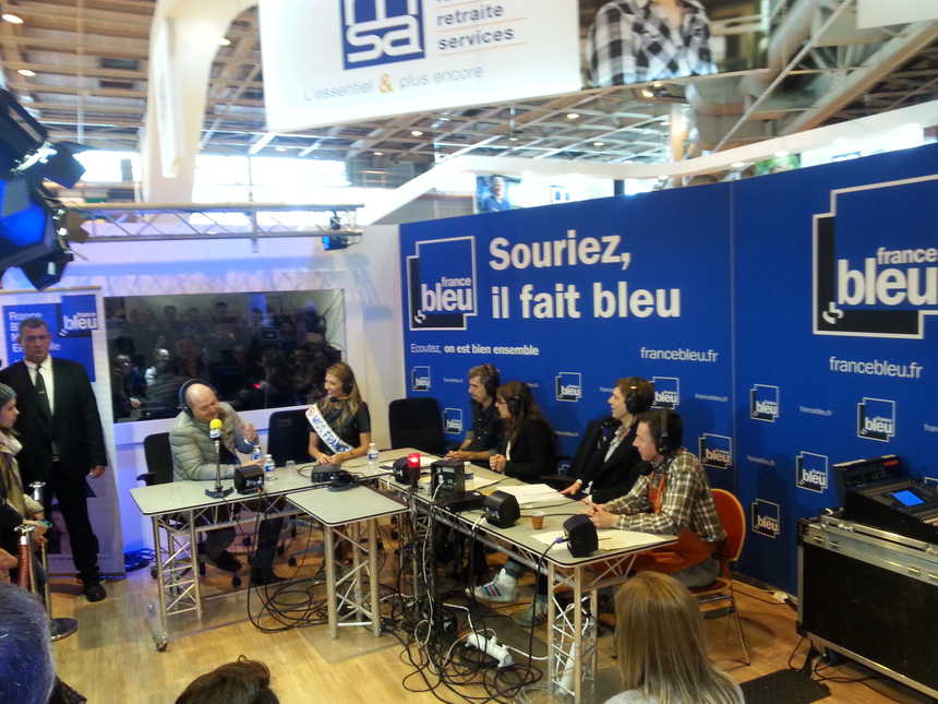 Le studio France Bleu, l'an passé, au Salon de l' agriculture © Bernard Guyot - Radio France