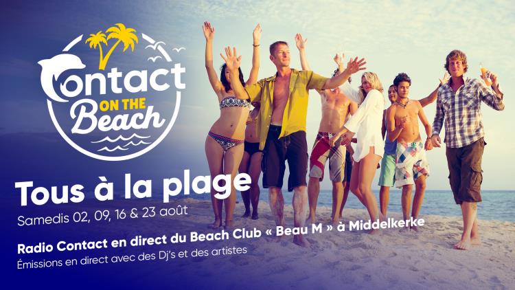 Radio Contact sort du studio et fait vibrer les plages belges