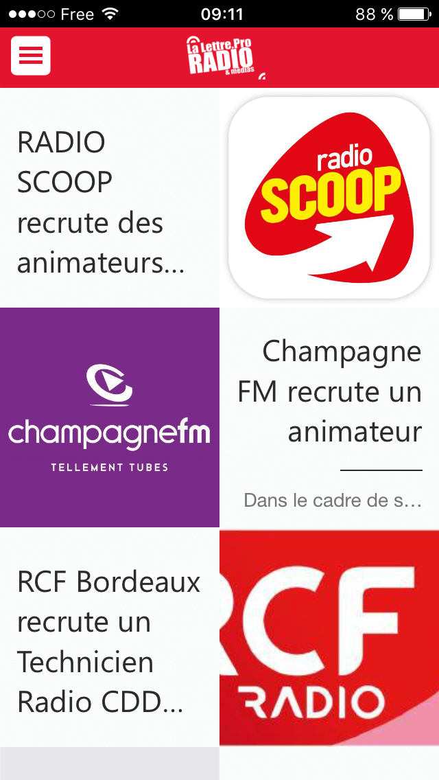 Recevez nos "alertes radio"