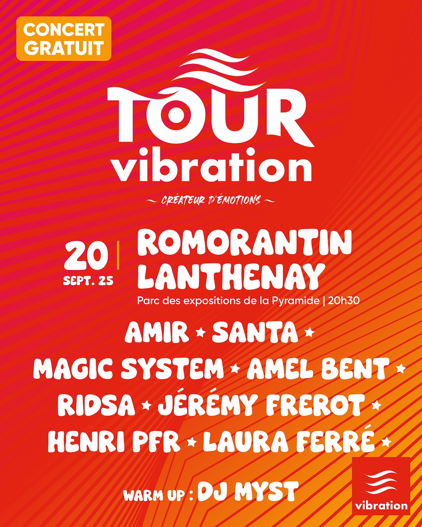 Tour Vibration : 4 villes et plus de 30 artistes