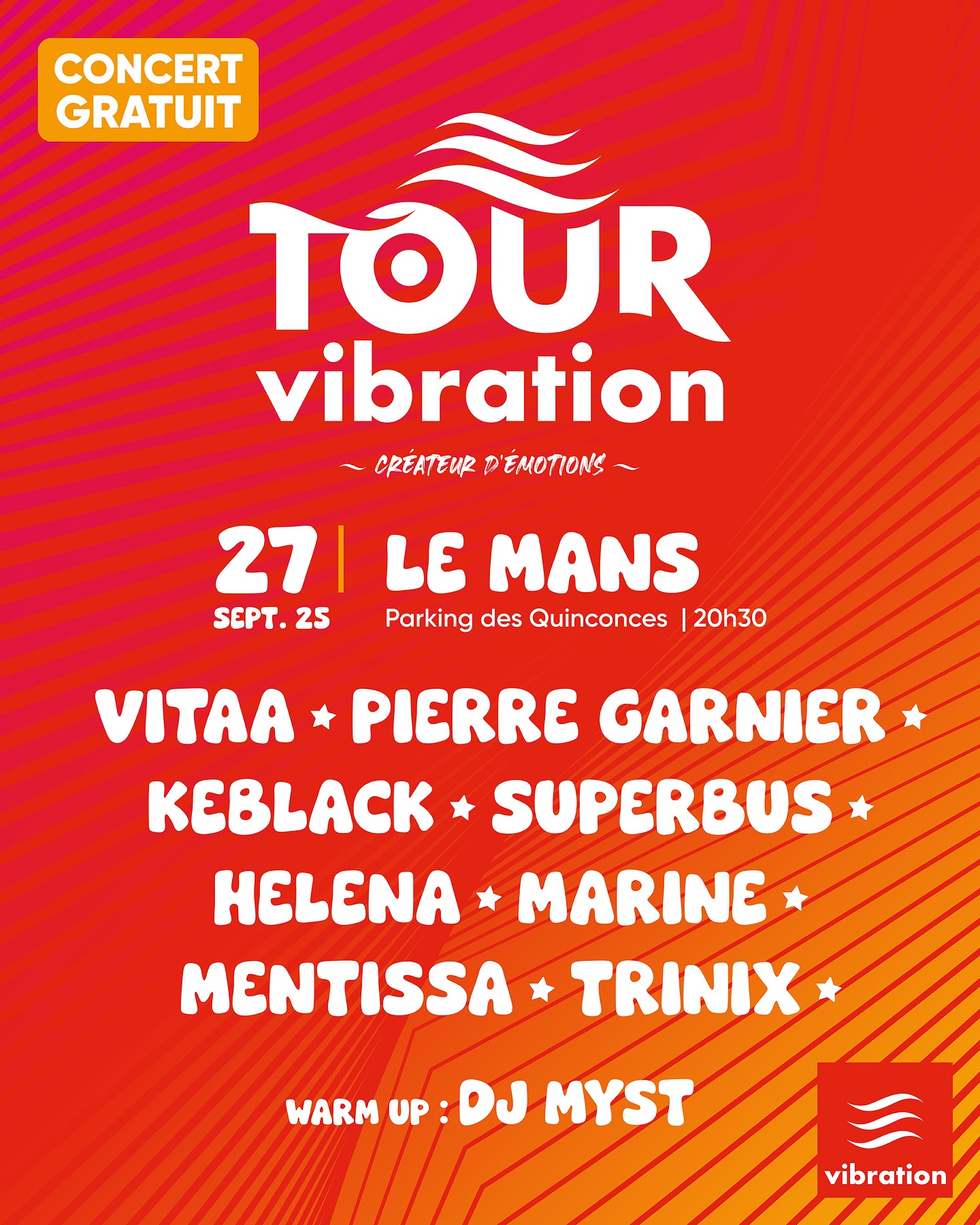 Tour Vibration : 4 villes et plus de 30 artistes
