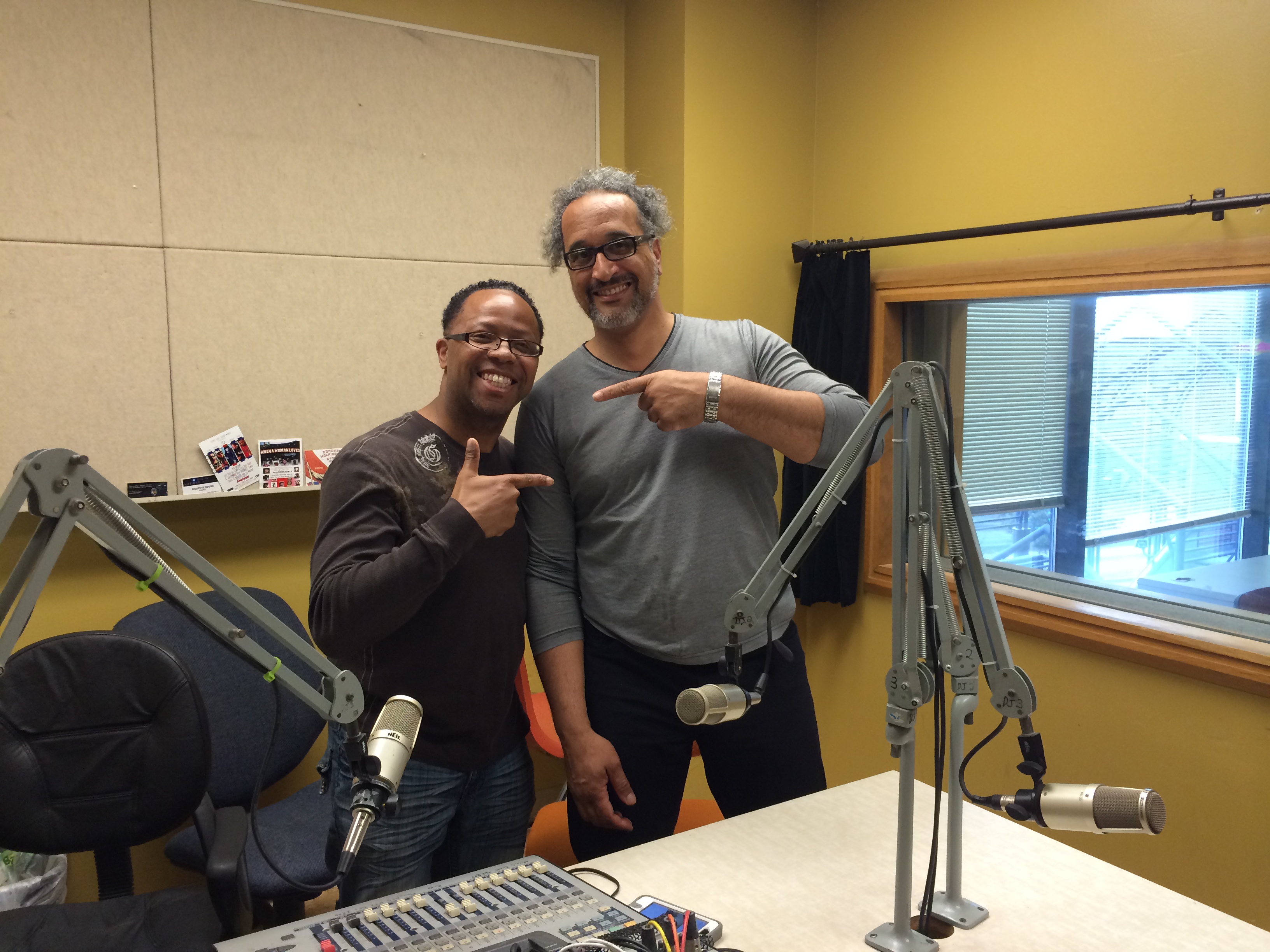 Maurice avec Lyle Anderson animateur de Crescent City Radio