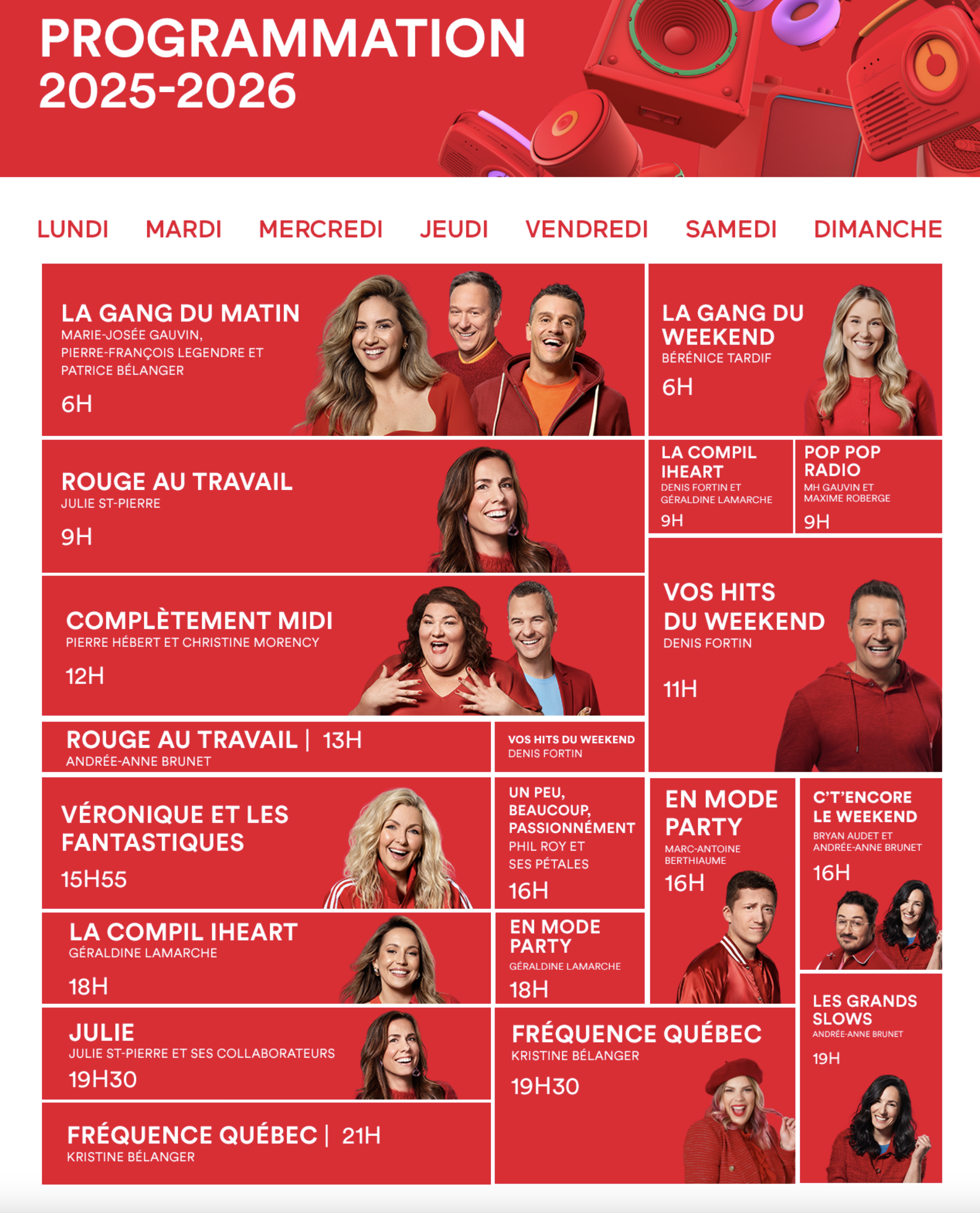 Bell Média confirme ses voix phares pour la saison radio 2025-2026