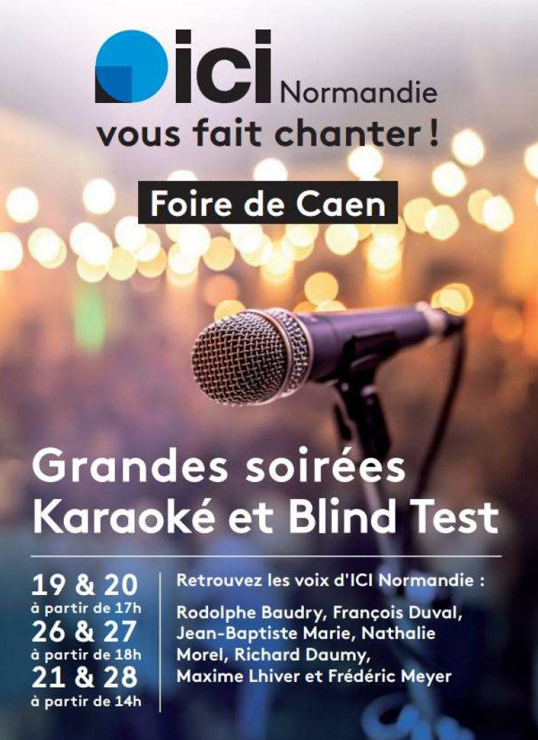 Ici Normandie installe son studio et sa scène musicale à la Foire de Caen