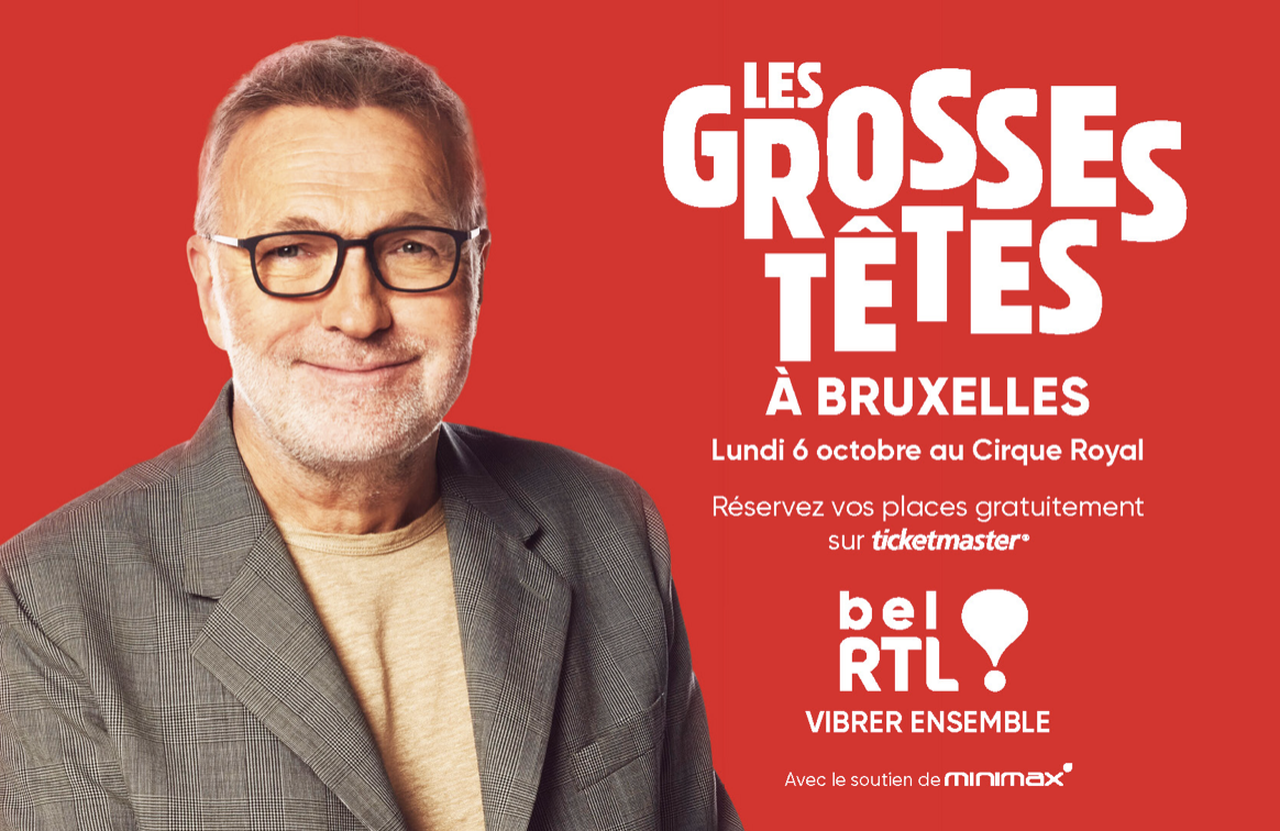 Laurent Ruquier anime "Les Grosses Têtes" à Bruxelles