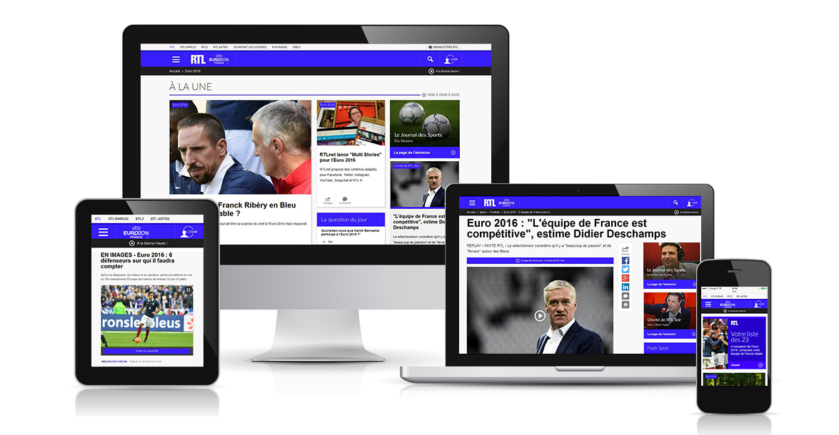 RTLnet active "Multi Stories" pour l'Euro 2016
