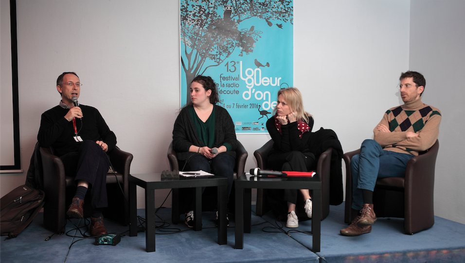 Christophe Deleu à gauche, Aude Dassonville au centre, Étienne Noiseau à droite. © Sébastien Durand