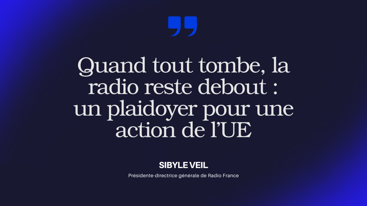 Sibyle Veil plaide au Parlement pour reconnaître la radio comme infrastructure vitale