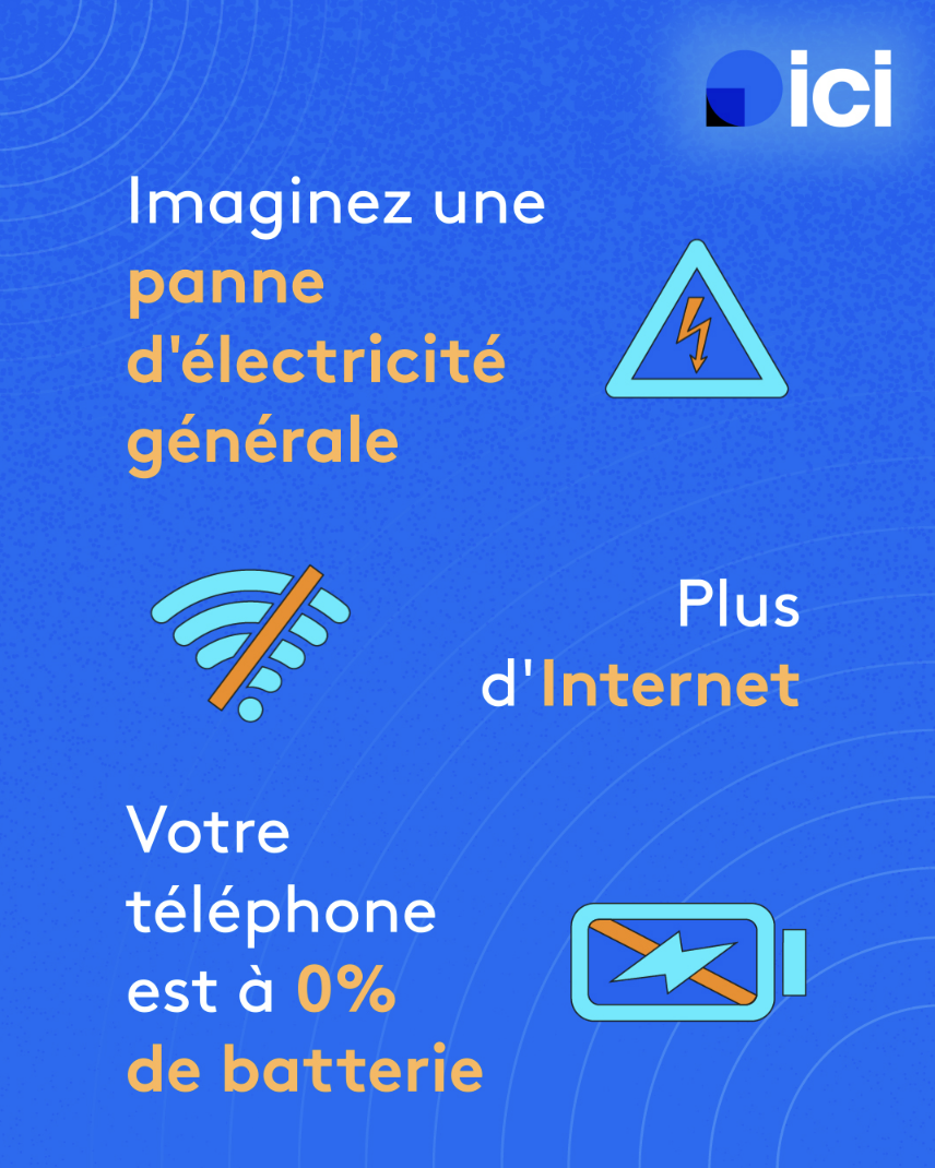 En cas de coupure, le réseau Ici veut garder le signal