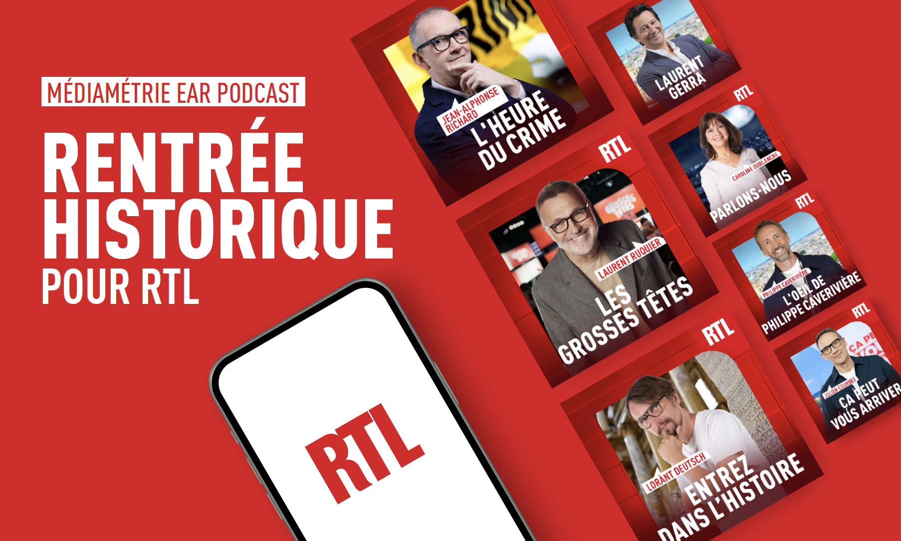 RTL signe une rentrée record en podcasts selon Médiamétrie