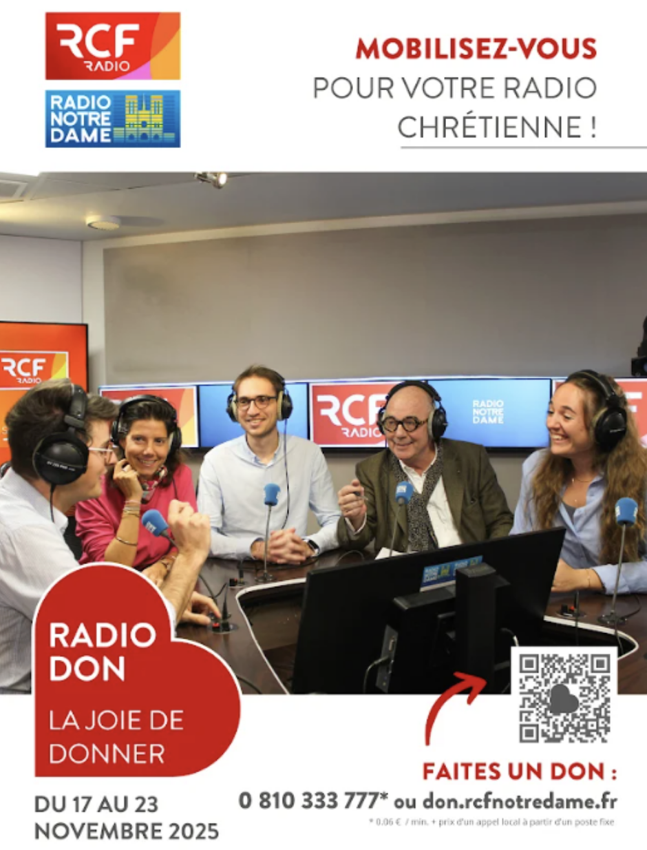RCF et Radio Notre Dame unissent leurs antennes pour le Radio Don 2025
