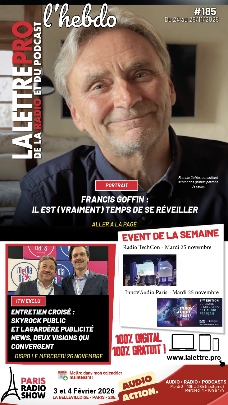 La Lettre Pro L'Hebdo 185 : quand la radio s’invente, se réinvente et se projette