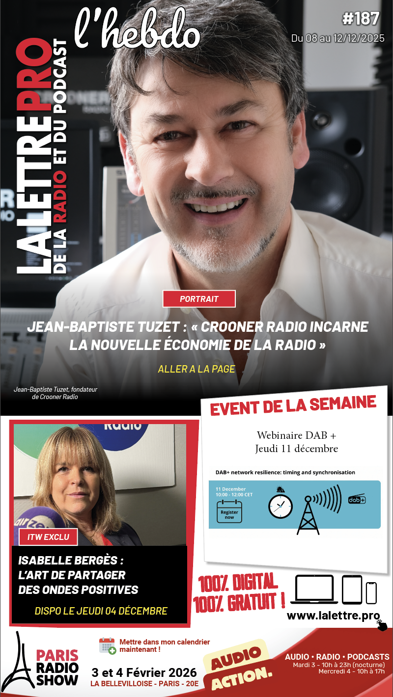 La Lettre Pro n° 187 : dans les coulisses d’un média audio qui évolue