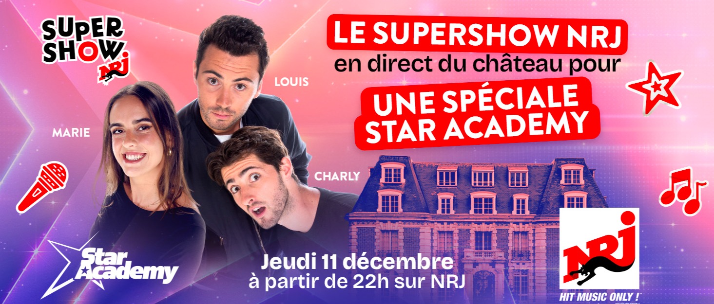 NRJ installe un dispositif radio-digital centré sur le château de la Star Academy