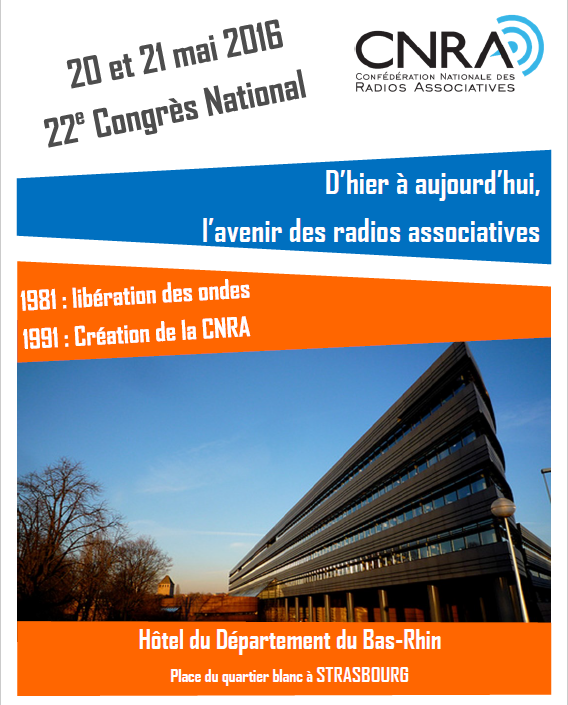 La CNRA fêtera ses 25 ans à Strasbourg