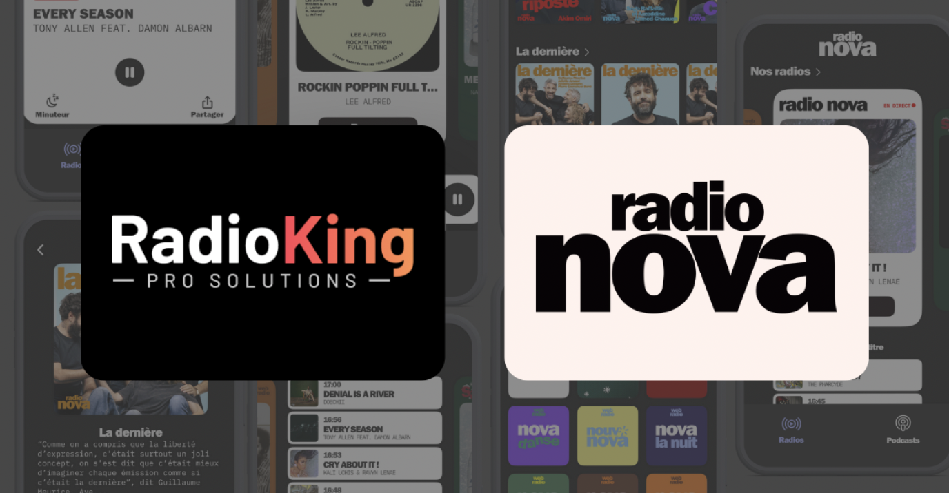 RadioKing signe la nouvelle version de l’application mobile de Radio Nova