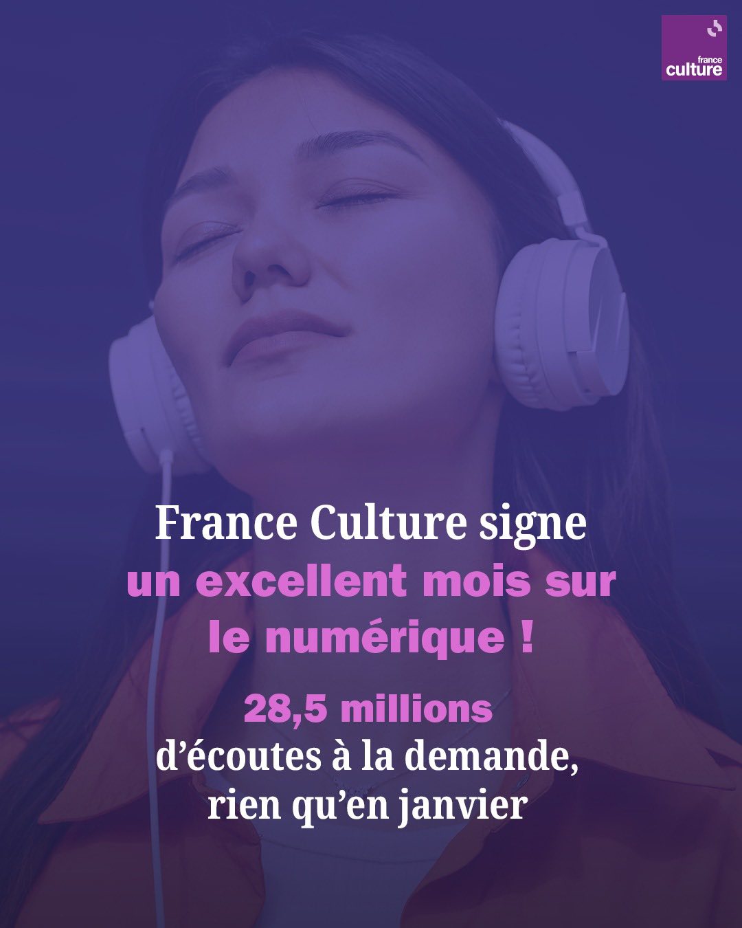 France Culture enregistre 28.5 millions d’écoutes à la demande en janvier