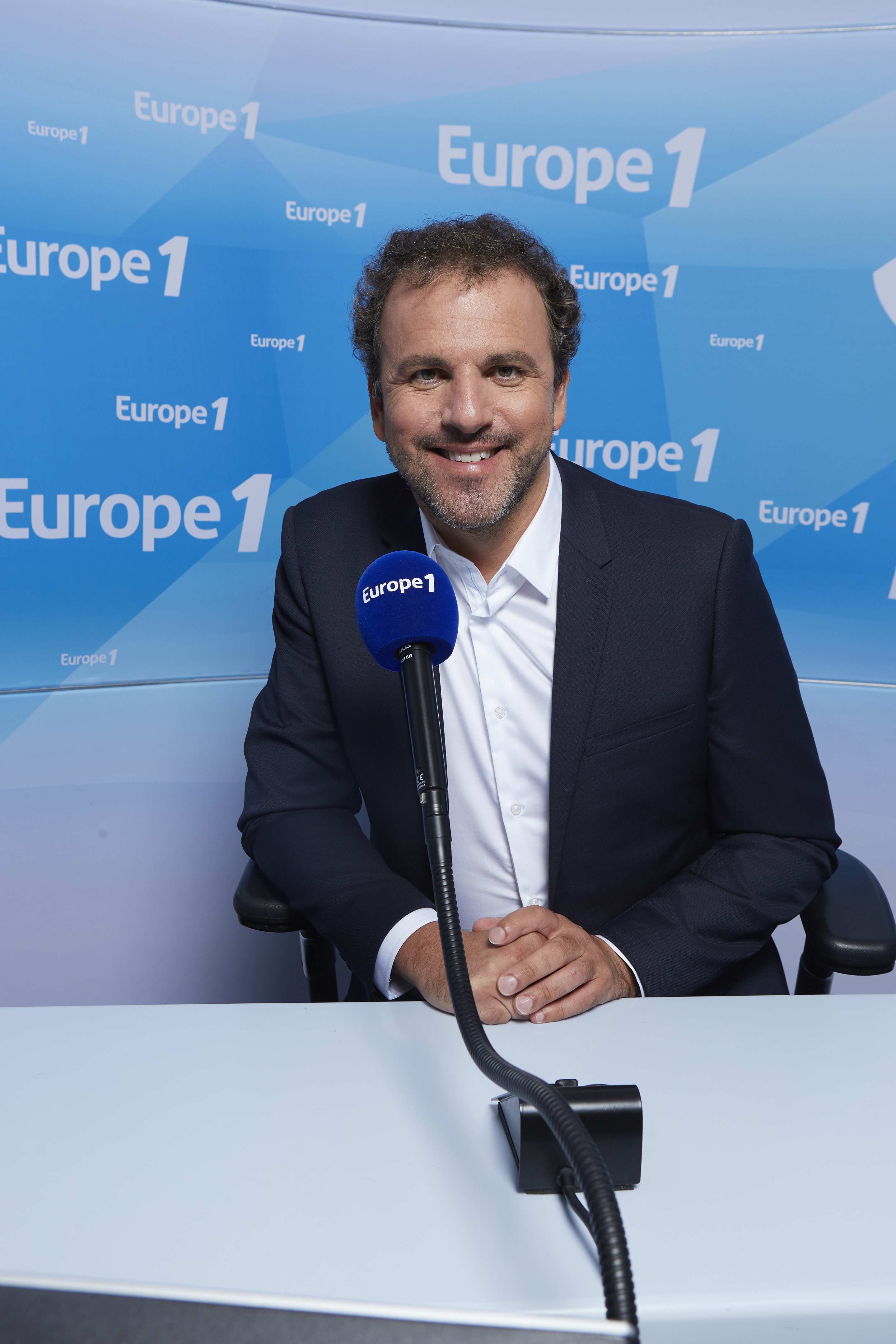 Lionel Rosso au micro durant l'Euro © Christophe Meireis Capa Pictures